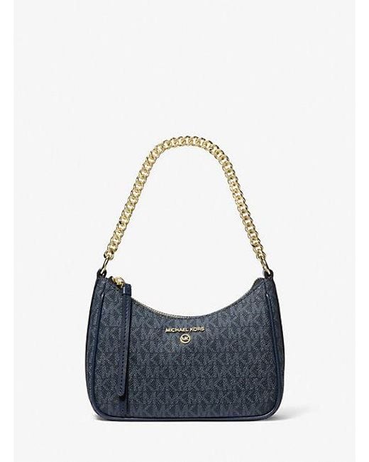 MICHAEL Michael Kors Blue Mk Jet Set Charm Small Logo Pochette