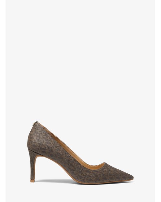 MICHAEL Michael Kors White Mk Alina Flex Logo Pump