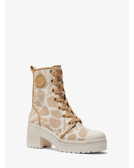 michael michael kors corey canvas combat boot