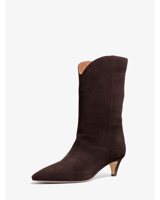 MICHAEL Michael Kors Brown Michael Kors Daniela Suede Boot