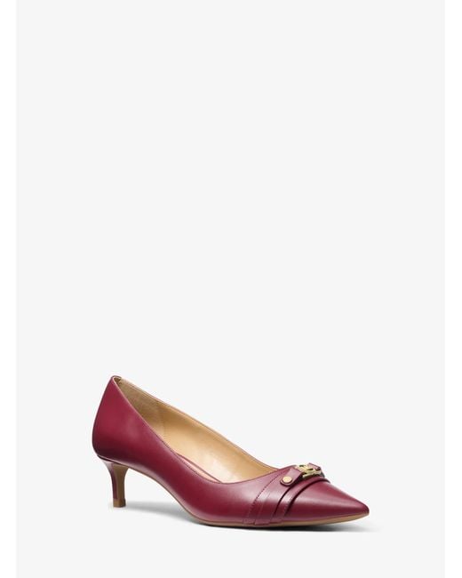 MICHAEL Michael Kors Pink Mk Mandy Flex Leather Pump