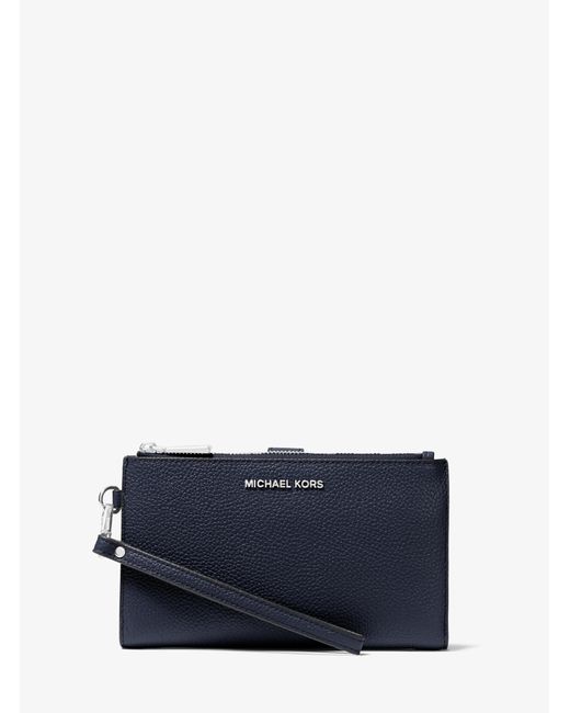 MICHAEL Michael Kors Blue Mk Adele Leather Smartphone Wallet