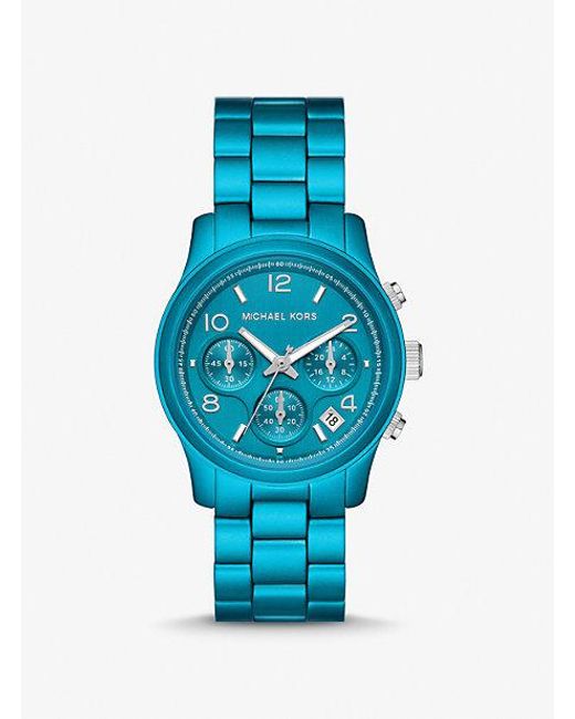 Michael Kors Limited-edition Runway Blue-tone Watch