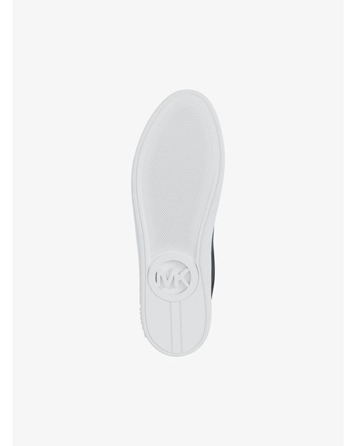 MICHAEL Michael Kors White Mk Keaton Leather Trainers