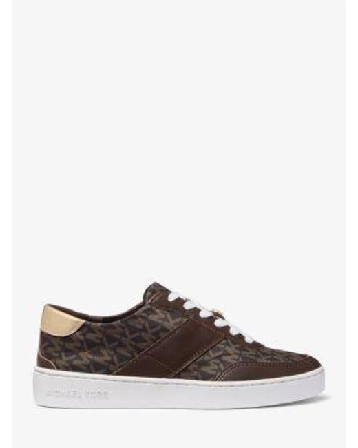 Mk Basket Kaycee En Cuir À Logo Signature MICHAEL Michael Kors en coloris White
