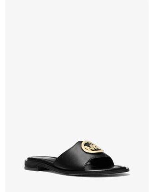 Michael Kors Black Hannah Slide Sandal