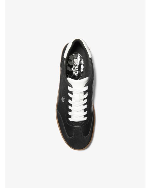 MICHAEL Michael Kors Black Scotty Leather Sneaker