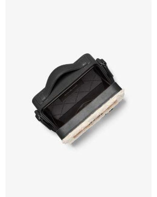 Michael Kors Black Cooper Suede And Sherpa Crossbody Bag for men