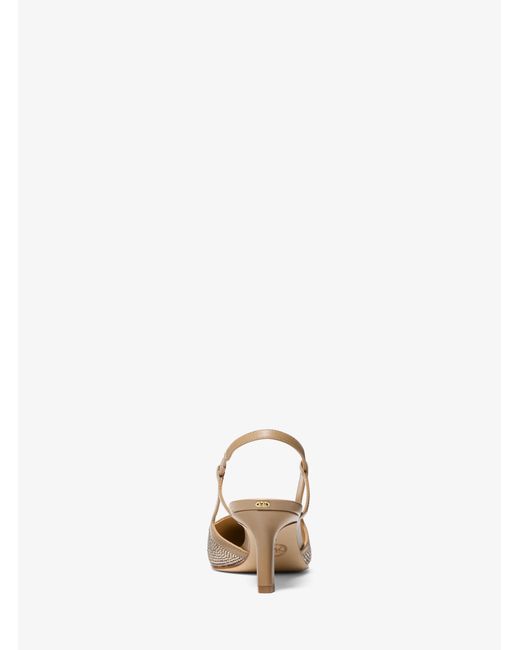 MICHAEL Michael Kors Natural Mk Alora Suede Slingback Pump