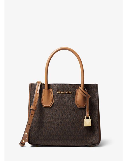 Grand sac a main Mercer en peau de serpent Michael Kors en coloris Marron Lyst