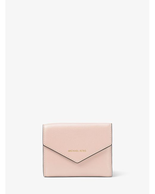 Michael Kors Pink Small Leather Envelope Wallet
