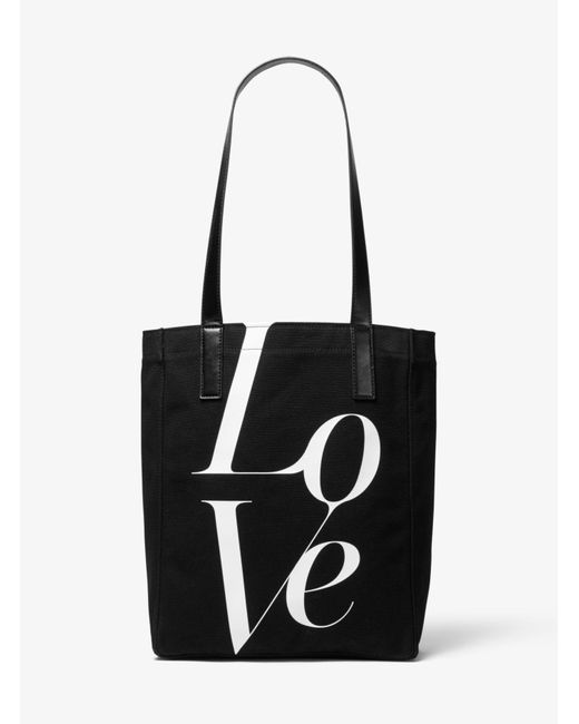 Michael Kors White Watch Hunger Stop Love Tote Bag