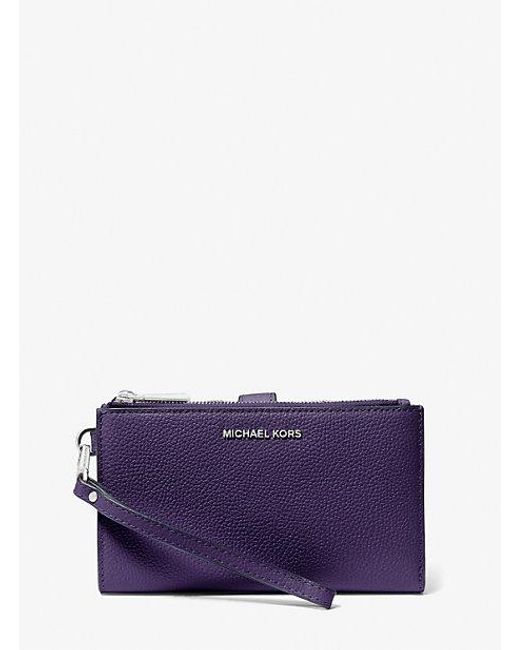 MICHAEL Michael Kors Mk Adele Leather Smartphone Wallet in Purple Lyst UK