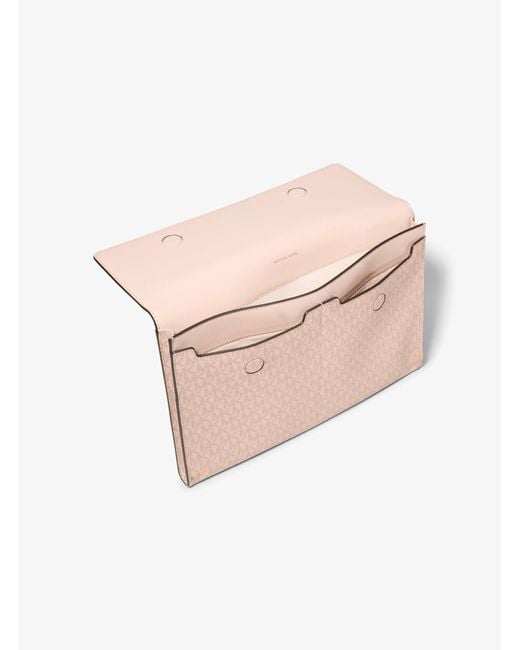 MICHAEL Michael Kors Pink Mk Jet Set Signature Logo Laptop Case