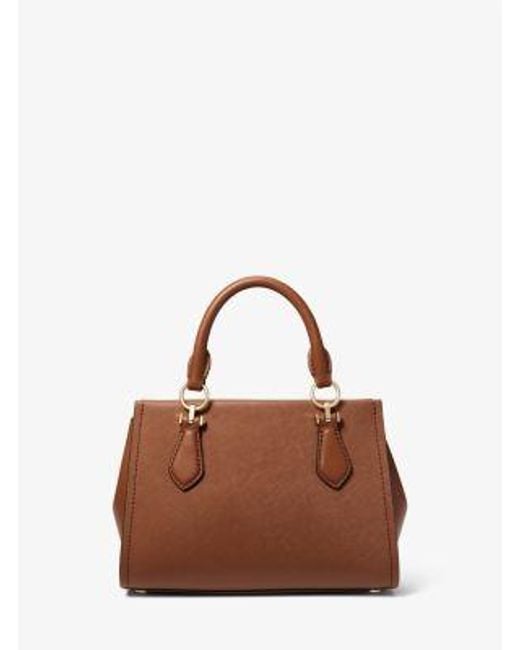 Michael Kors Brown Marilyn Small Saffiano Leather Crossbody Bag