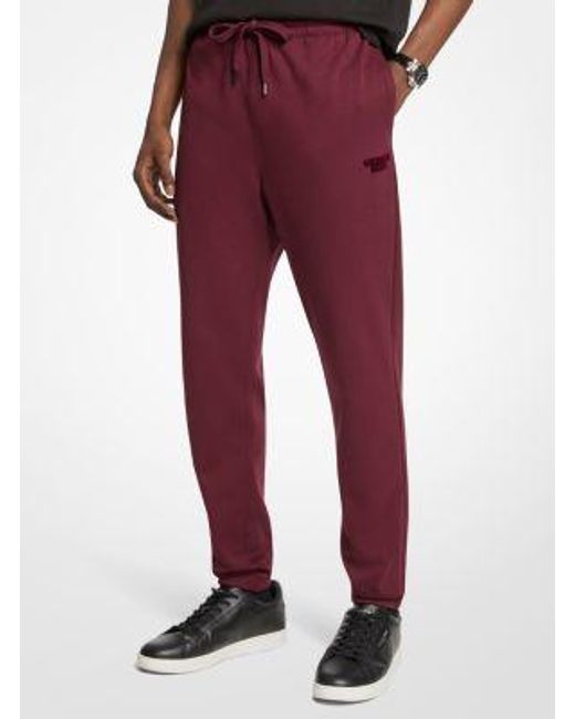 Michael Kors Red Cotton Blend Jogger for men