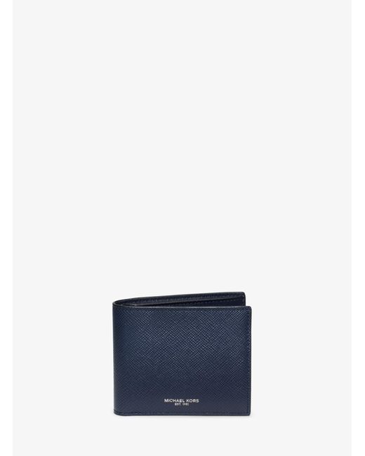 navy blue mk wallet