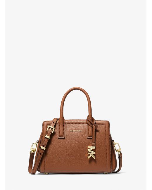 Mkbandolera Laila Extrapequeña De Piel Michael Kors de color Brown