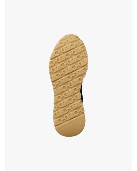 MICHAEL Michael Kors Blue Mk Nova Perforated Suede Trainer