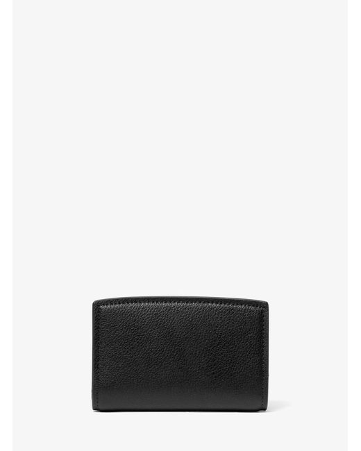 MICHAEL Michael Kors White Mk Bryant Medium Pebbled Leather Wallet