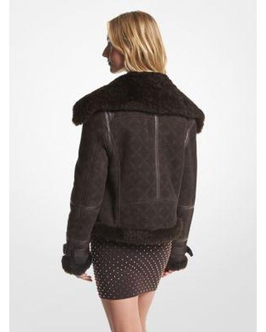 Michael kors suede jacket sales