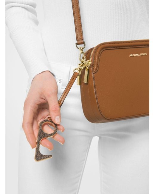 Portachiavi con logo e touch tool di Michael Kors in Marrone Donna Borse da Accessori per borse 