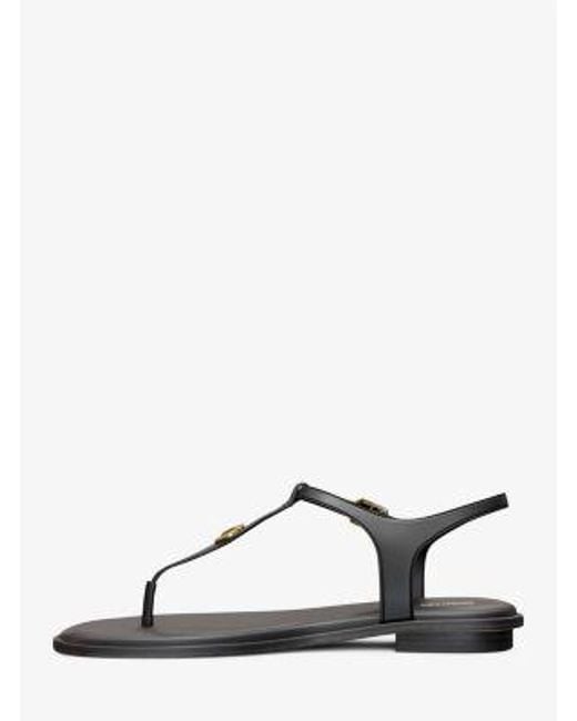 Michael Kors Black Mallory T-Strap Sandal