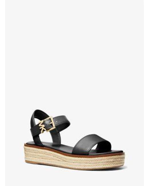 Michael Kors Black Richie Platform Espadrille Sandal