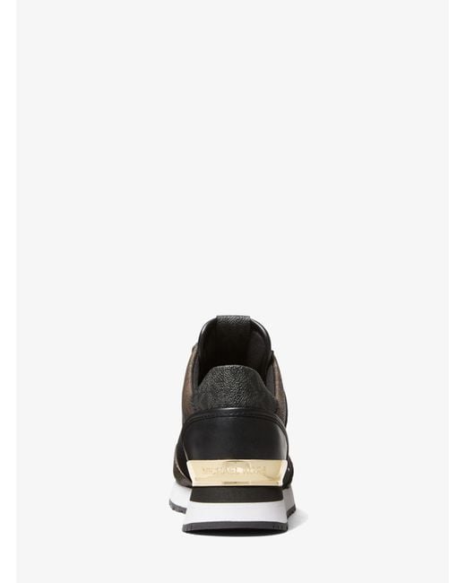 Michael Kors Maddy Logo Trainer in Black Lyst