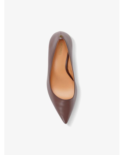 MICHAEL Michael Kors White Alina Flex Leather Pump