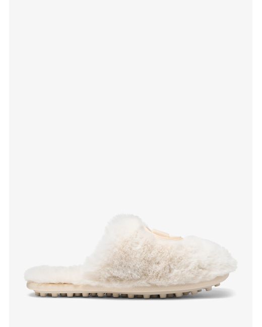 MICHAEL Michael Kors Natural Mk Ada Faux Fur Slipper