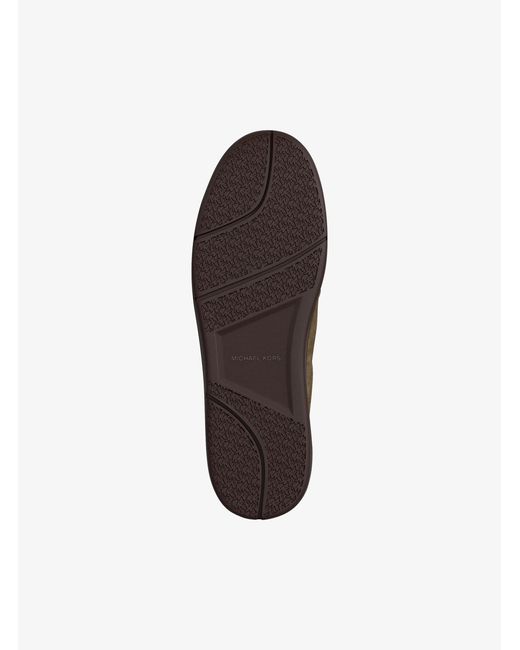 Michael Kors Brown Mk Wilton Suede Trainers for men
