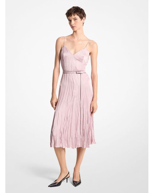 Mk Abito Sottoveste di Michael Kors in Pink
