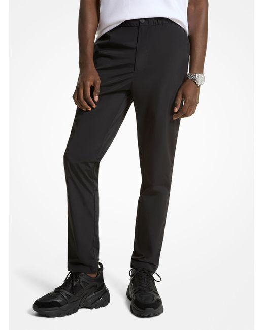 Michael Kors Black Mk Tech Performance Trousers for men