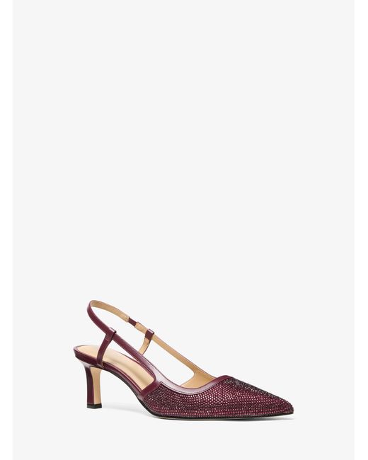 MICHAEL Michael Kors Pink Mk Alora Suede Slingback Pump