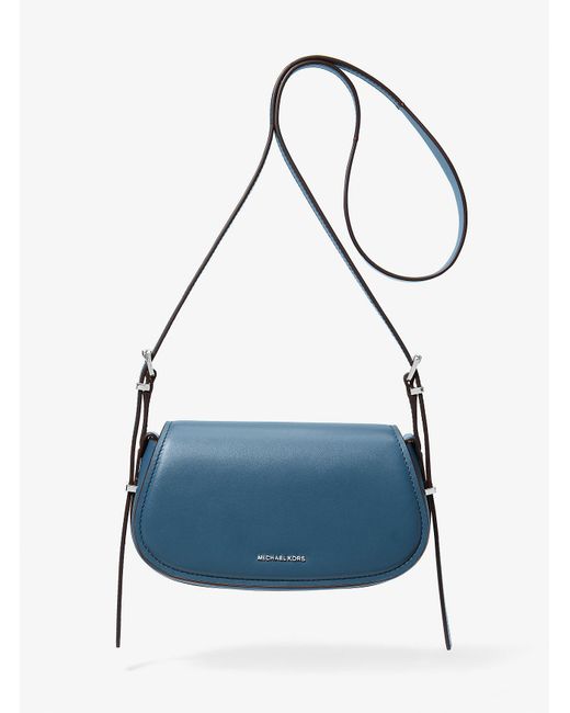 MICHAEL Michael Kors Blue Mk Lydia Small Leather Crossbody Bag