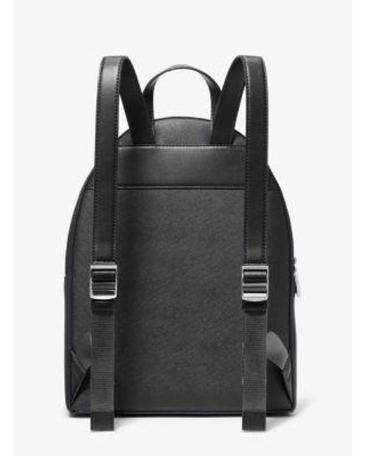 Michael Kors Black Sally Medium 2-In-1 Saffiano Leather Backpack