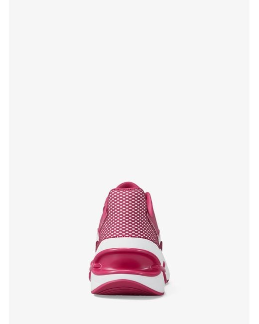 MICHAEL Michael Kors Pink Mk Toni Mixed-Media Trainers