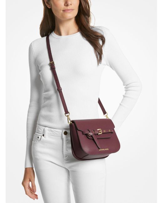 Petit sac a bandouliere Emilia en cuir Michael Kors Outlet en coloris Violet Lyst