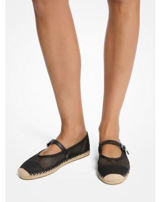 MICHAEL Michael Kors White Lynn Mesh Ballet Espadrille