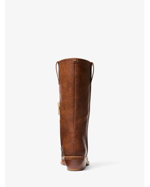 Michael Kors Brown Farren Distressed Boot