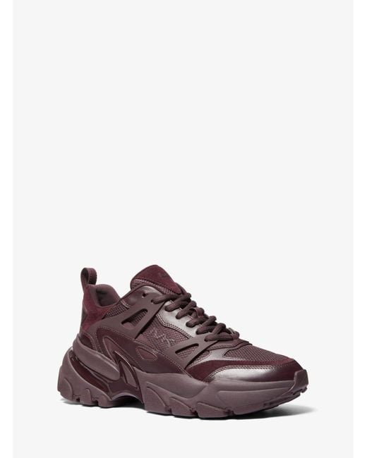 Basket Nick en cuir et maille Michael Kors pour homme en coloris Purple