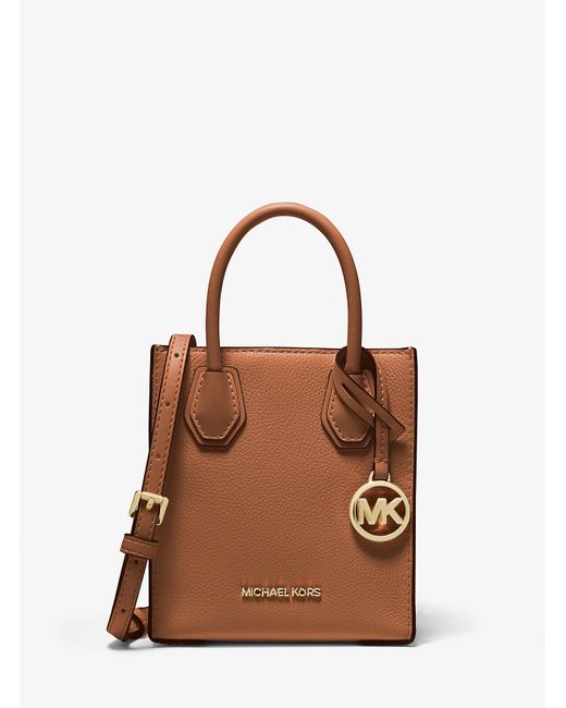 Michael Kors Outlet Multicolor Mercer Extra-small Pebbled Leather Crossbody Bag