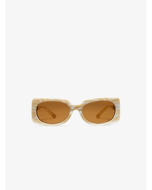Michael Kors White Mk Bordeaux Sunglasses