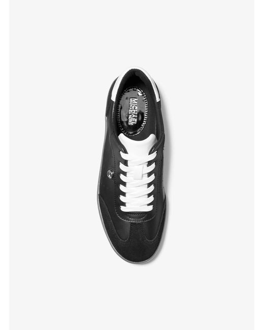 MICHAEL Michael Kors White Scotty Leather Sneaker