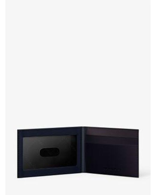 Michael Kors Blue Cooper Saffiano Leather Billfold Wallet With Passcase for men