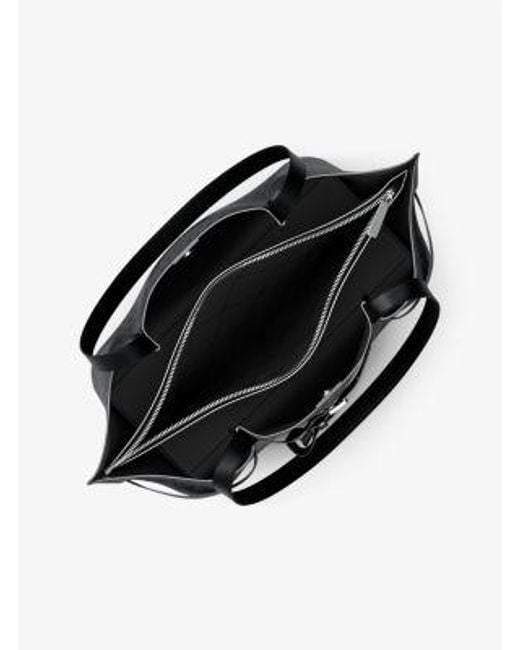 Mk Borsa Tote Emilia Grande Con Stampa Logo di MICHAEL Michael Kors in Black
