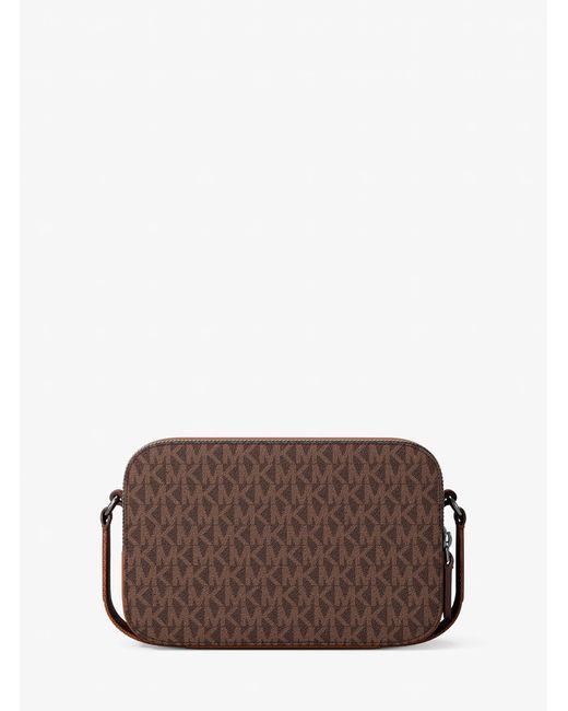Michael Kors Gray Hudson Signature Logo Camera Crossbody Bag for men