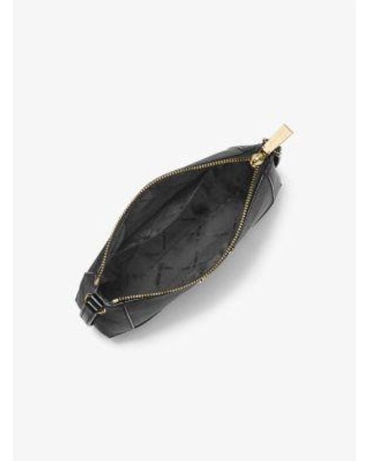 MICHAEL Michael Kors Black Mk Sallie Medium Saffiano Leather Crossbody Bag