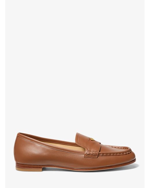 MICHAEL Michael Kors Brown Jennings Leather Loafer
